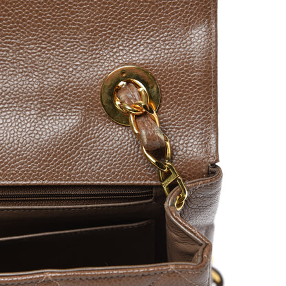 Chanel Caviar Jumbo Single Flap Brown 13 of 14