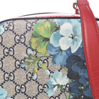 Gucci GG Supreme Monogram Blooms Mini Chain Shoulder Bag Beige Blue Navy Hibiscus Red 9 of 9