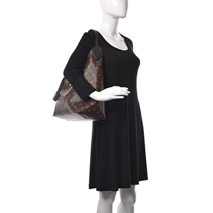 Louis Vuitton Monogram Flower Hobo Black 2 of 10