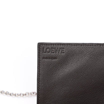 Loewe Grained Calfskin Chain Wallet Burnt Red 5 of 10