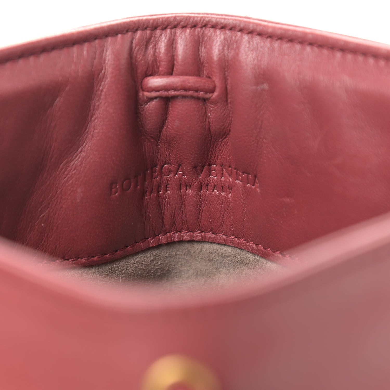 Bottega Veneta Nappa Intrecciato Shoulder Bag Dark Red 5 of 11