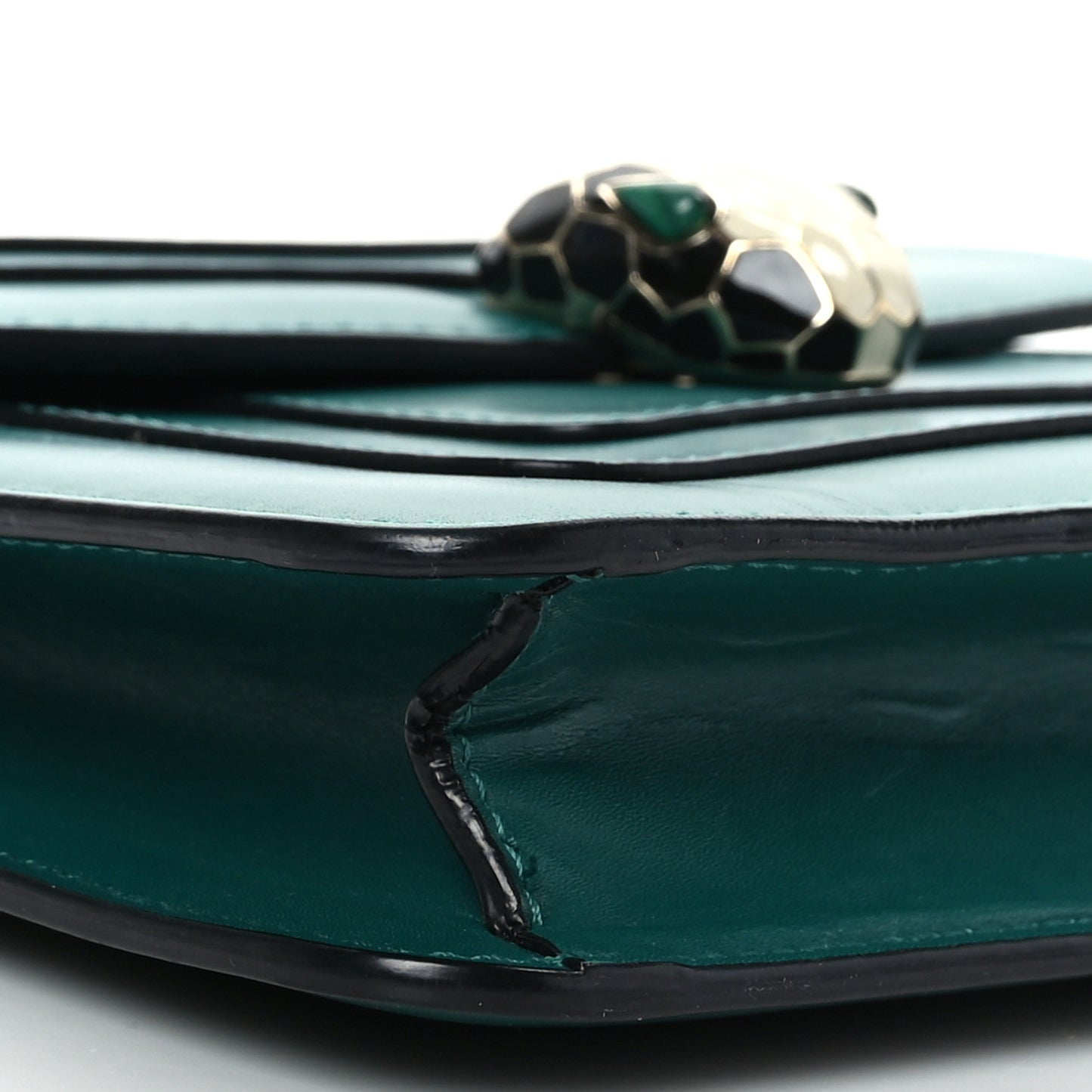 Calfskin Serpenti Forever Crossbody Bag Emerald Green