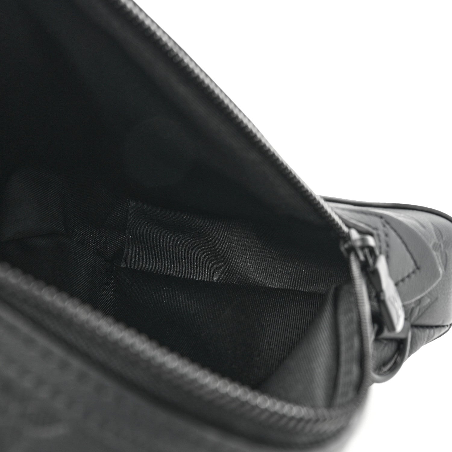 Louis Vuitton Calfskin Shadow Monogram Duo Slingbag Black 5 of 9