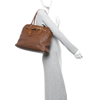 Miu Miu Nappa Aviator Medium Aventure Bag Rovere 2 of 9