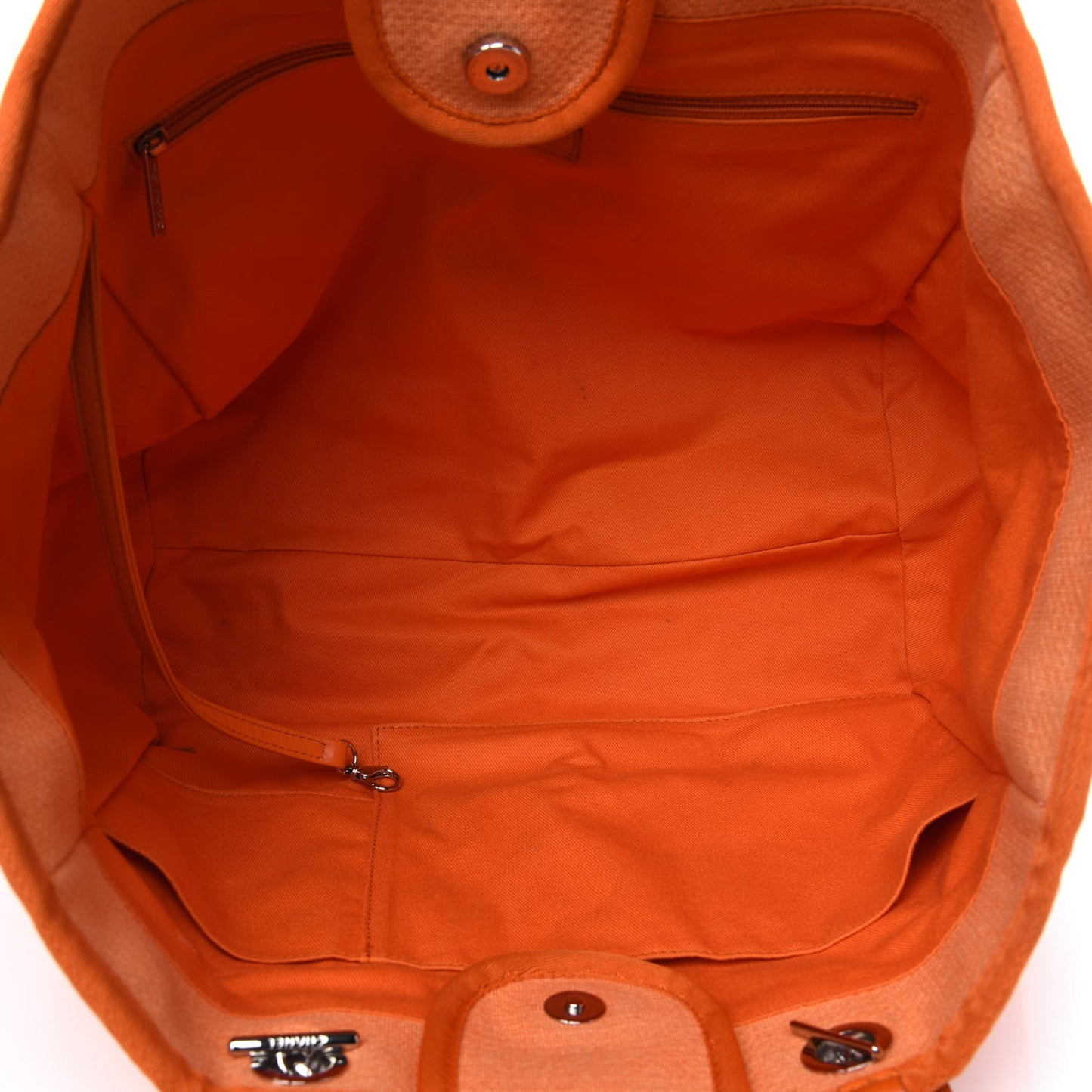Canvas Medium Deauville Tote Orange