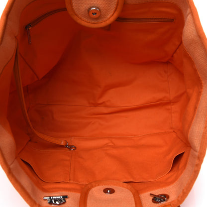 Chanel Canvas Medium Deauville Tote Orange 4 of 16