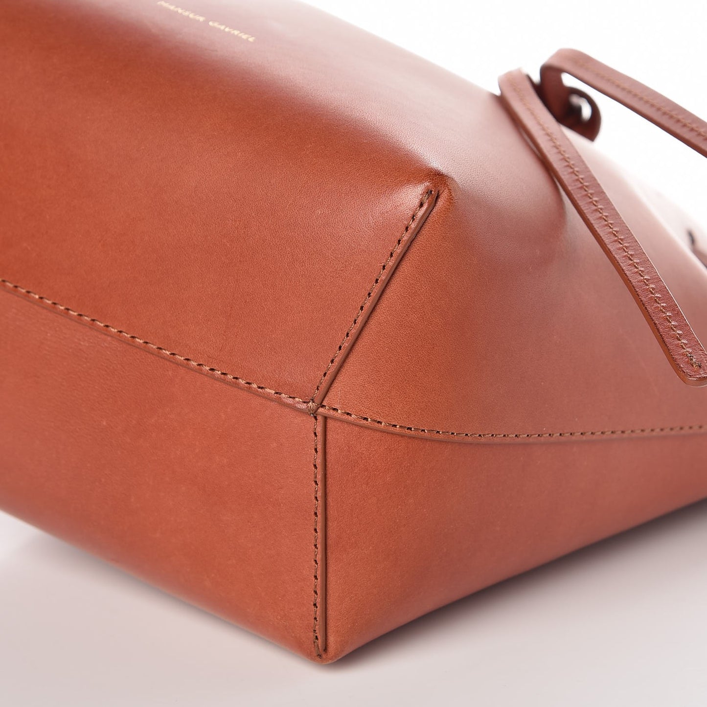 Calfskin Mini Bucket Bag Saddle