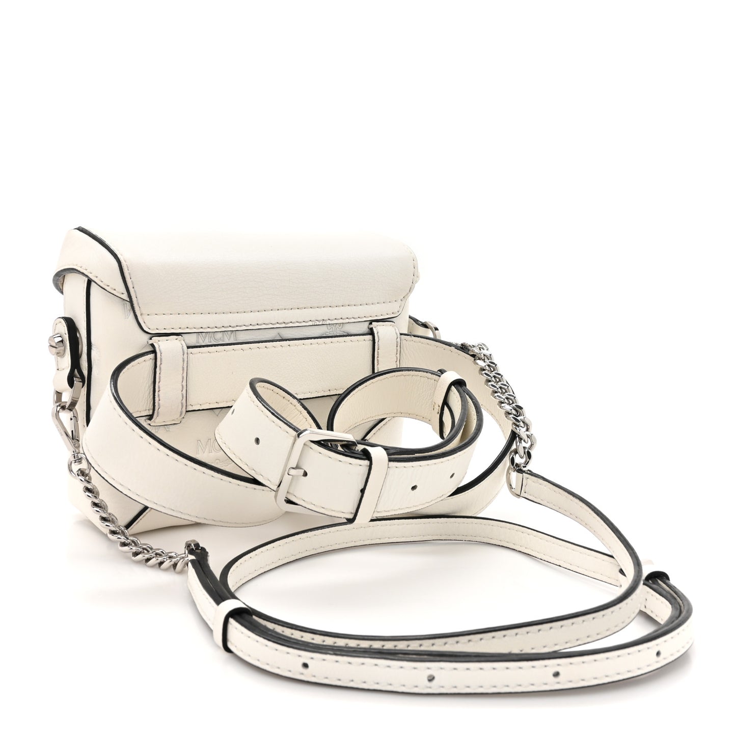 Calfskin Ottomar Monogram Soft Berlin Belt Bag White