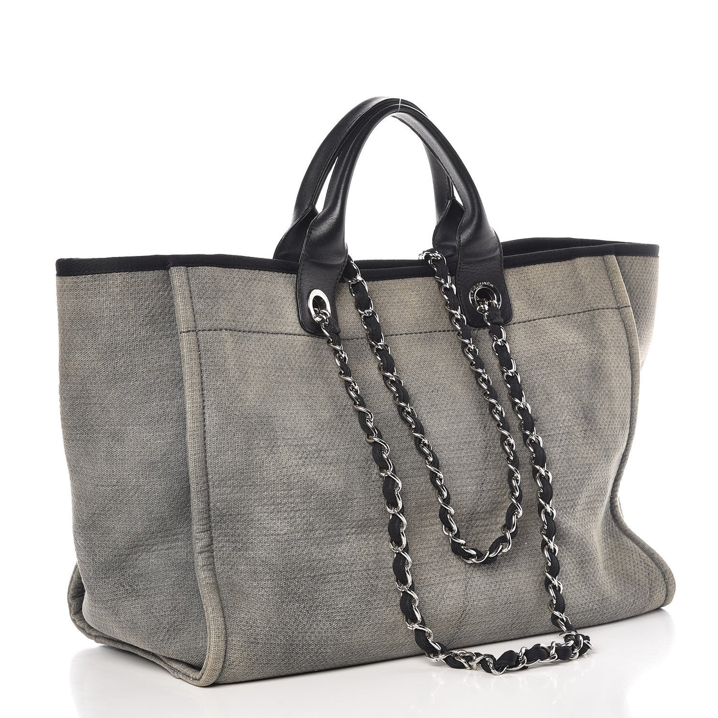 Canvas Deauville Large Tote Grey