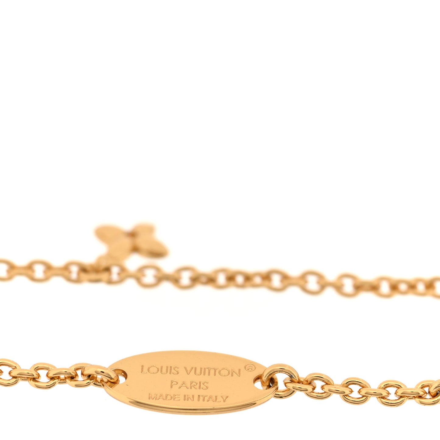 Metal Crystal LV Iconic Bracelet Gold