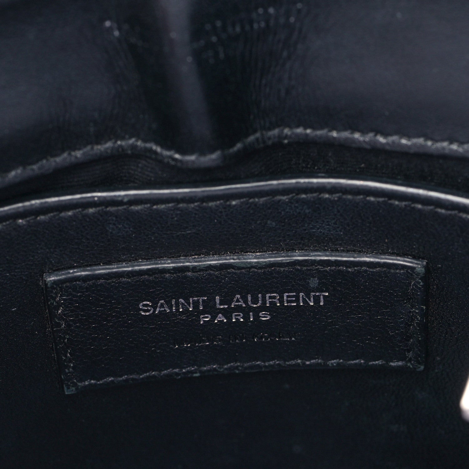 Saint Laurent Calfskin Y Quilted Studded Monogram Small Loulou Chain Satchel Black 5 of 8