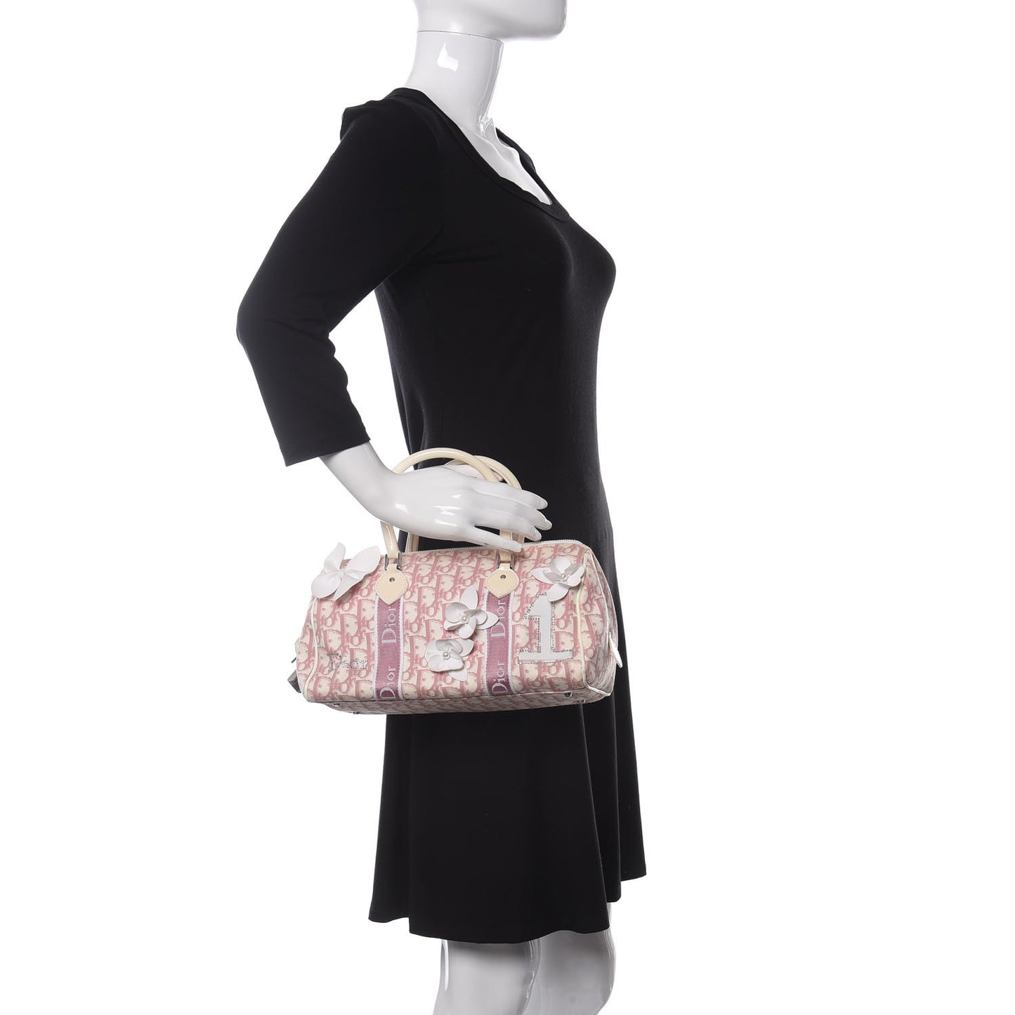 Monogram Girly Boston Pink