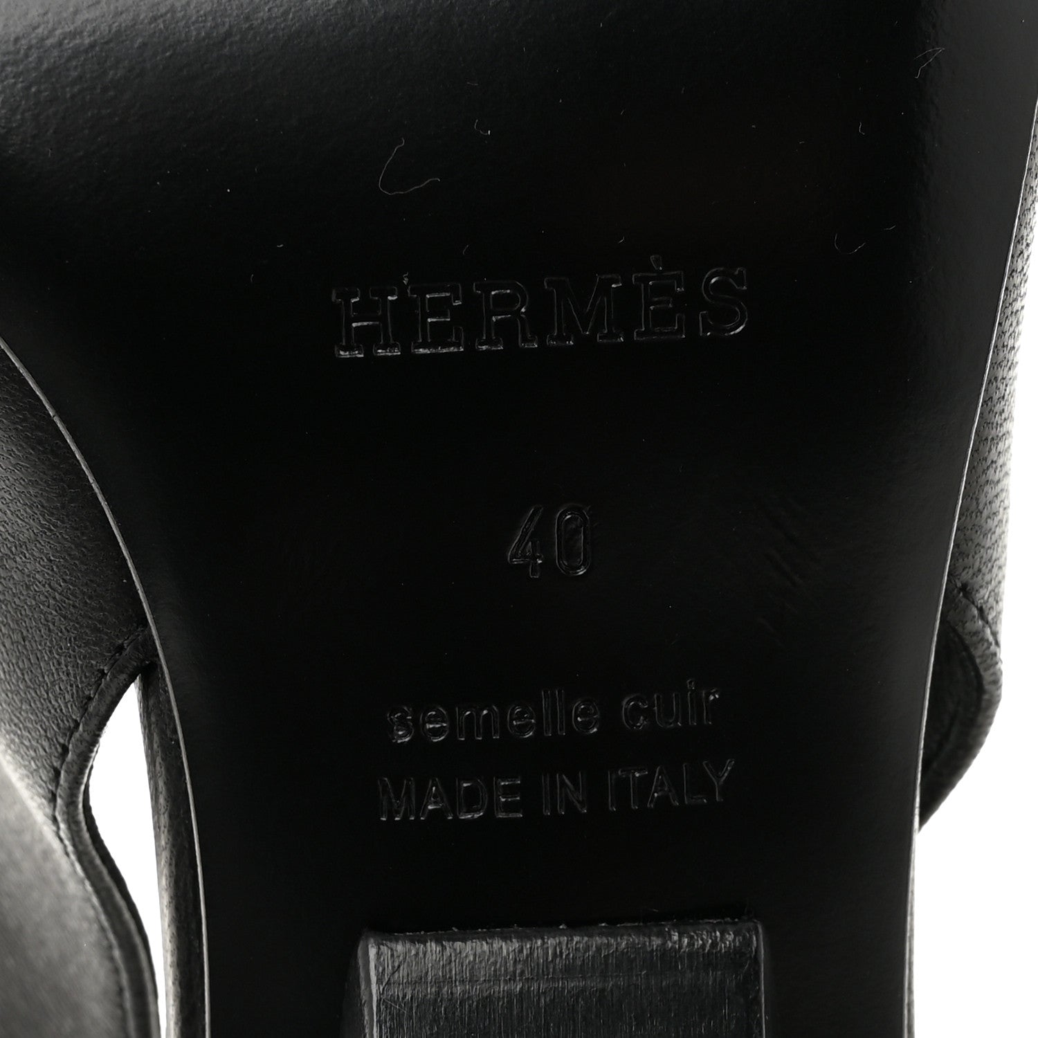 Hermes Nappa Intime 55 Pumps 40 Black 8 of 10