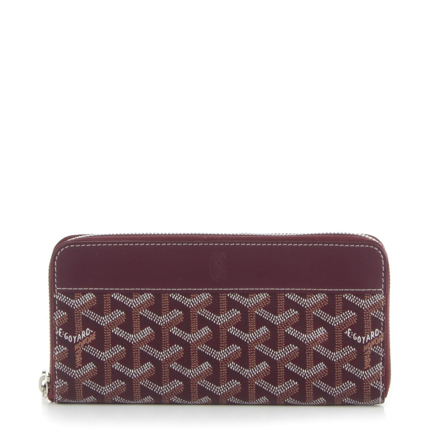 Goyardine Matignon Zip Around GM Wallet Burgundy