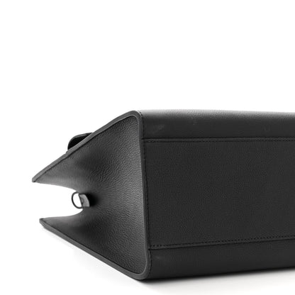 Louis Vuitton Soft Calfskin Lockme Tote MM Black 9 of 10