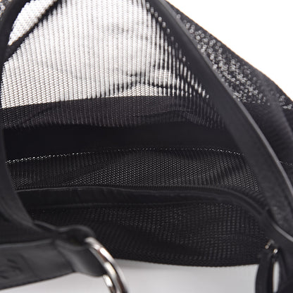 Chanel Mesh Calfskin Sport Tassel Hobo Black 5 of 9