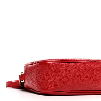 Gucci Pebbled Calfskin Small Soho Disco Bag Tabasco Red 9 of 10