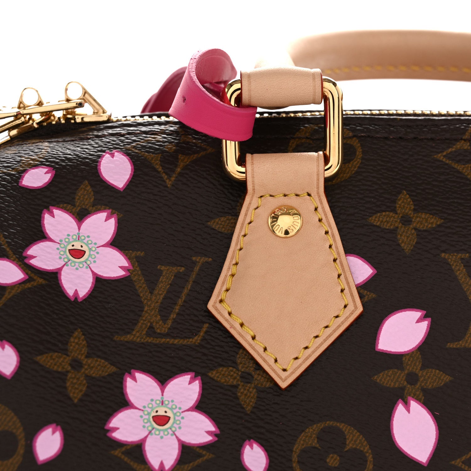 Louis Vuitton LV X TM Monogram Cherry Blossom Speedy Bandouliere 25 Sakura Brown 11 of 12