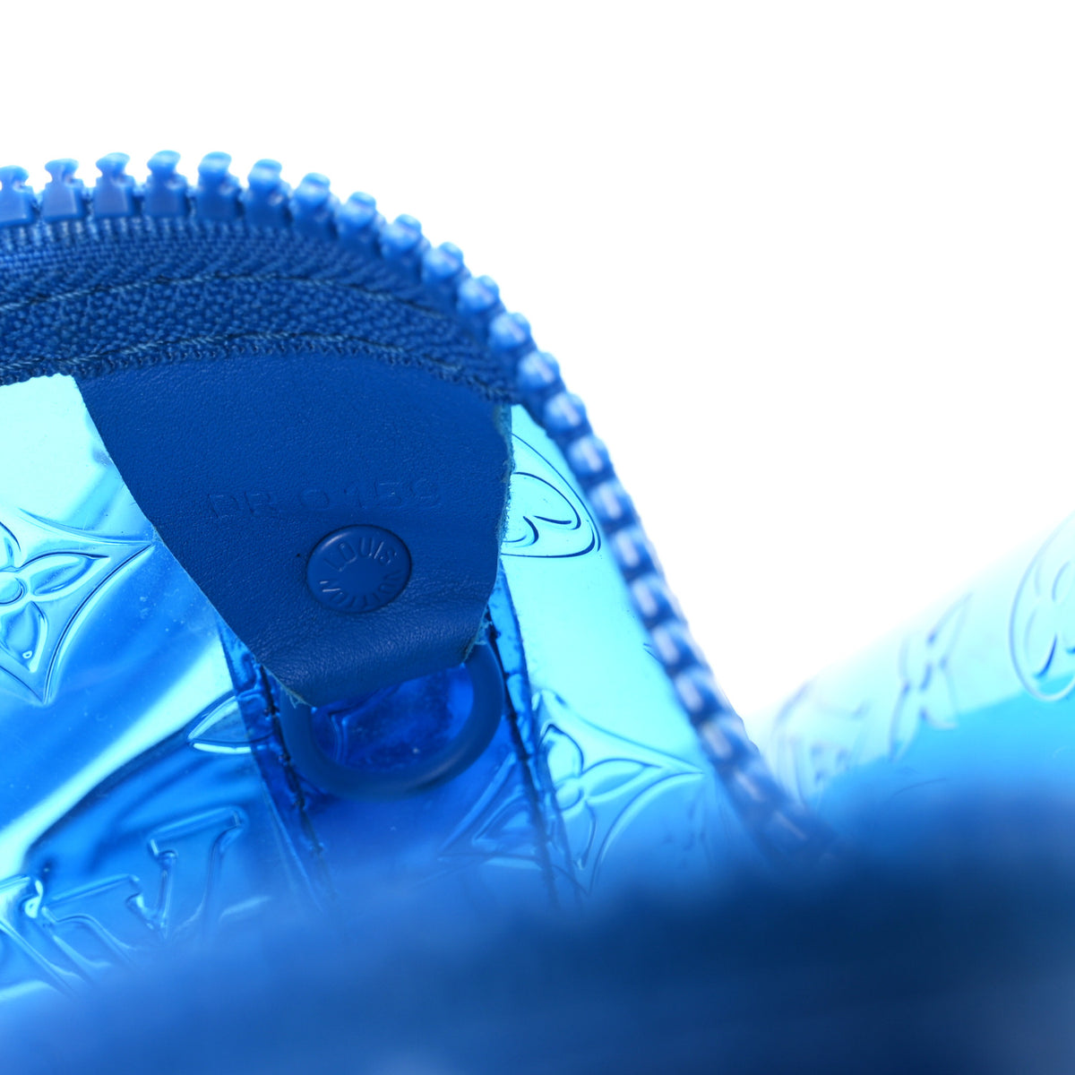 PVC Monogram Keepall Bandouliere 50 Blue