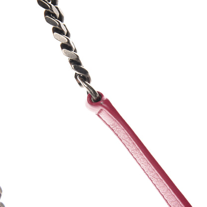 Saint Laurent Crinkled Calfskin Matelasse Monogram Medium Niki Chain Satchel Freesia 19 of 21