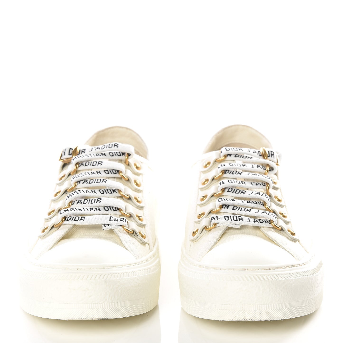 Canvas Walk'n Dior Low Top Sneakers 36 White