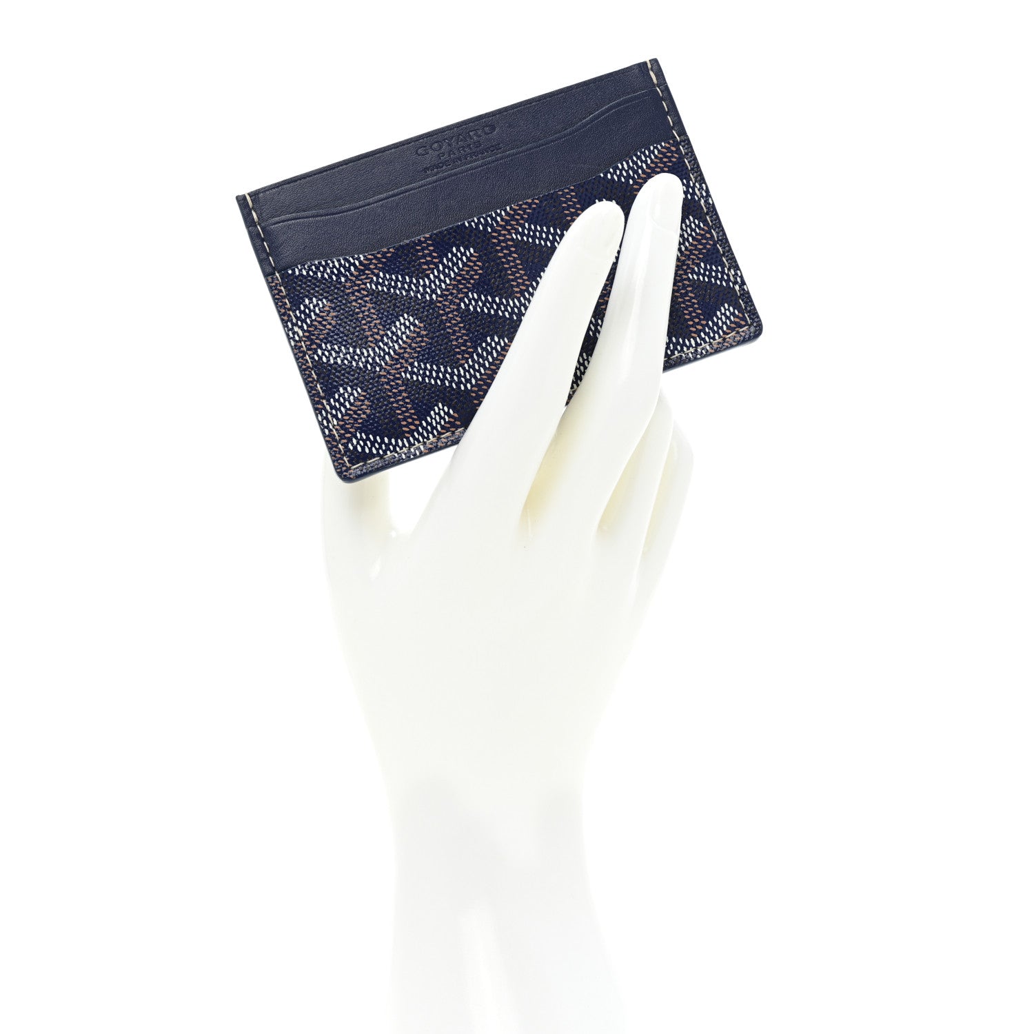 Goyard Goyardine Saint Sulpice Card Holder Navy 2 of 7