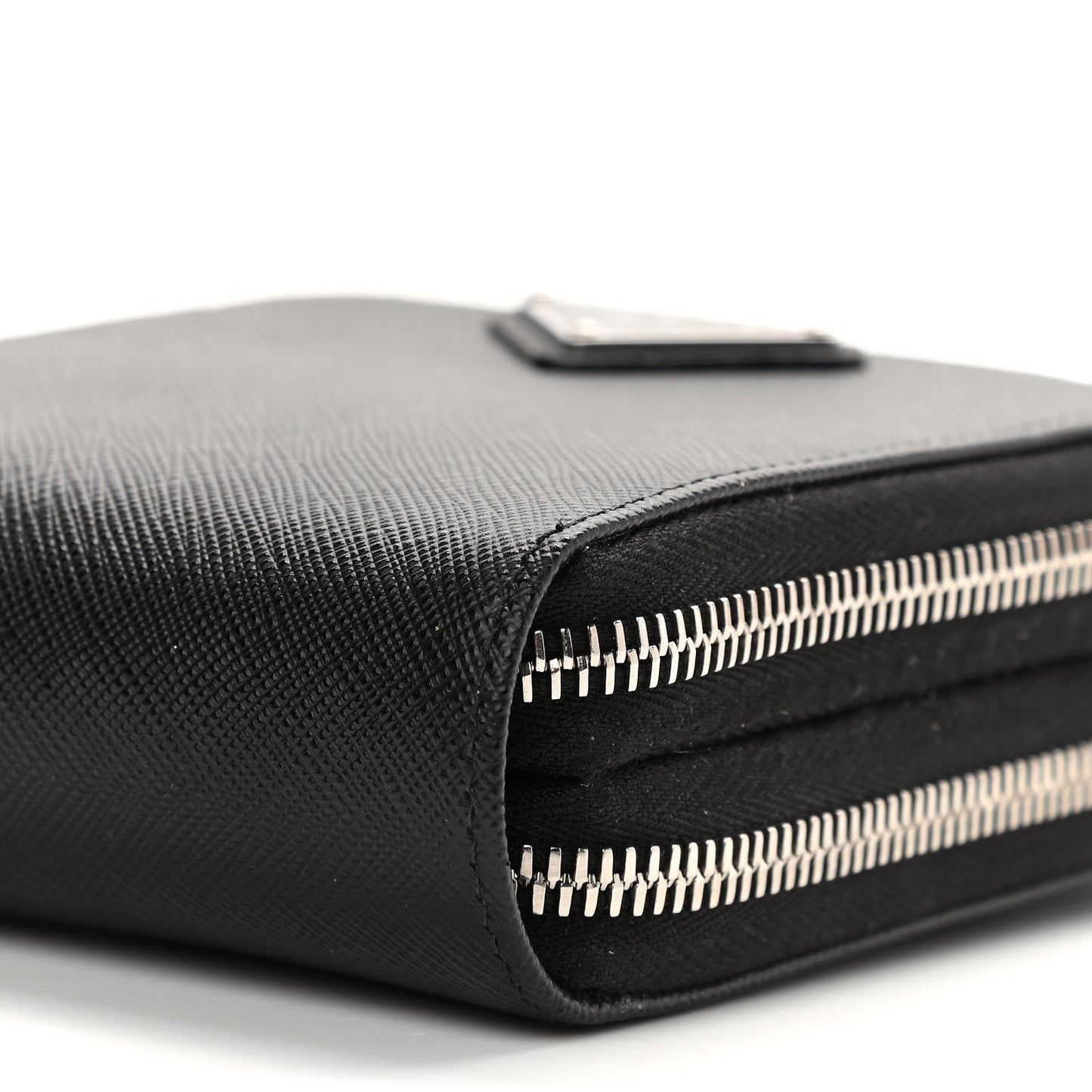Saffiano Phone Crossbody Pouch Black