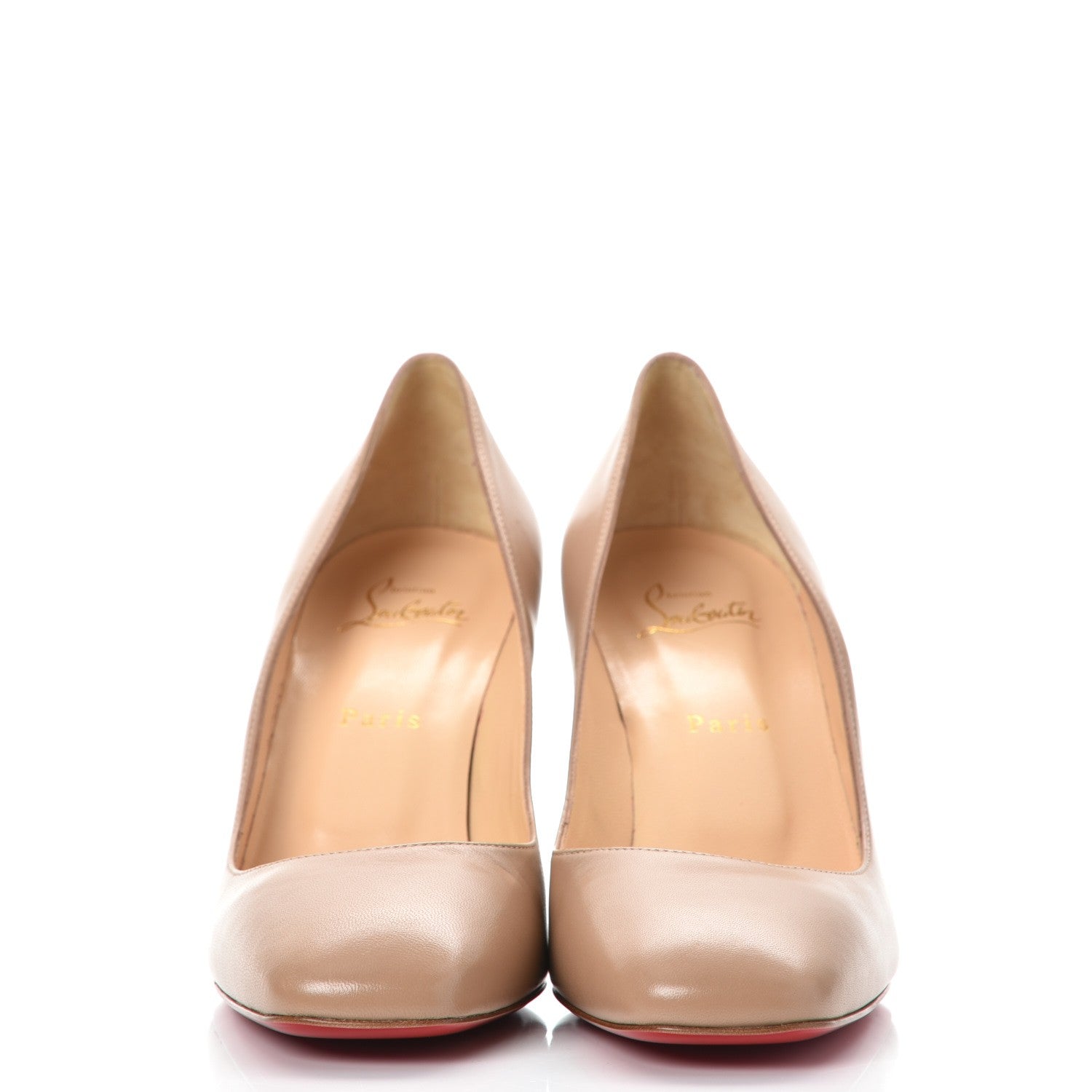 Christian Louboutin Nappa Viva 85 Pumps 39.5 Nude 2 of 9