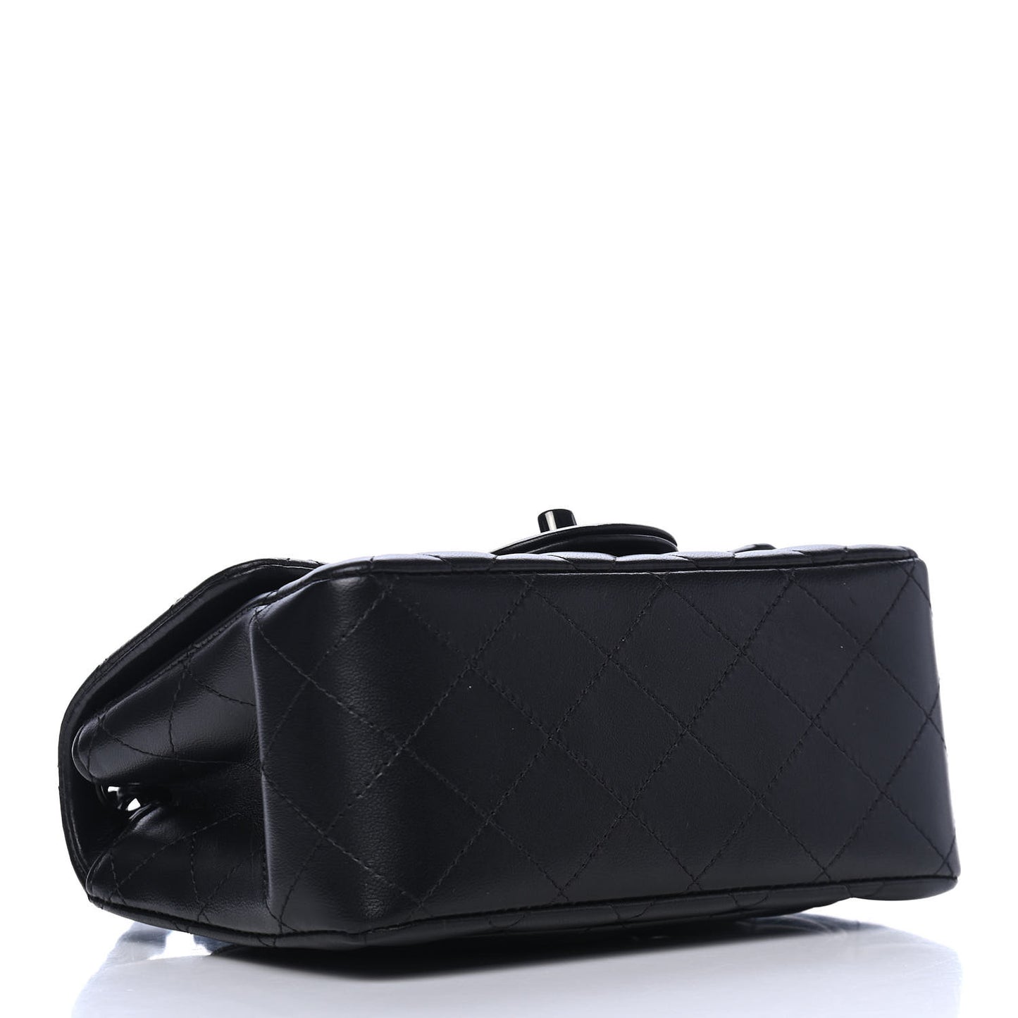 Lambskin Quilted Mini Square Flap So Black