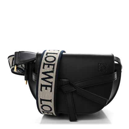 Loewe Calfskin Jacquard Mini Gate Dual Bag Black 1 of 9
