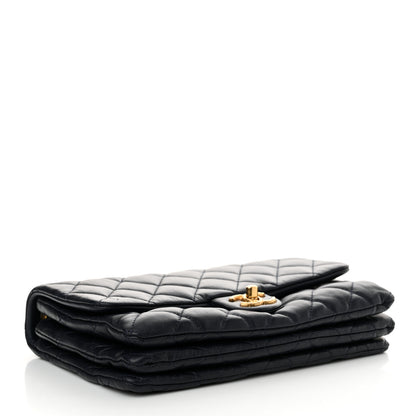 Chanel Lambskin Quilted Medium Pillow Crush Flap Navy 4 of 10