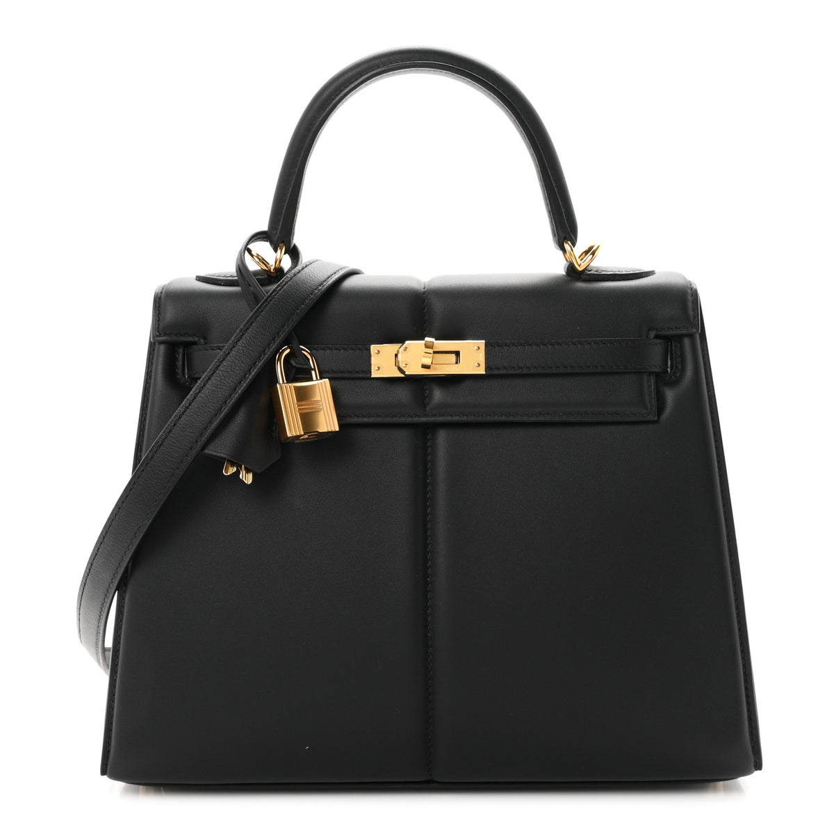 Hermes Swift Kelly Padded Sellier 25 Black 1 of 12