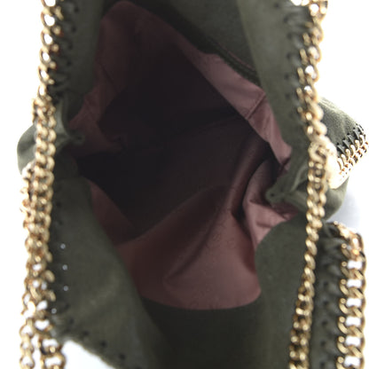 Stella McCartney Shaggy Deer Mini Falabella Fold Over Tote Olive 6 of 10