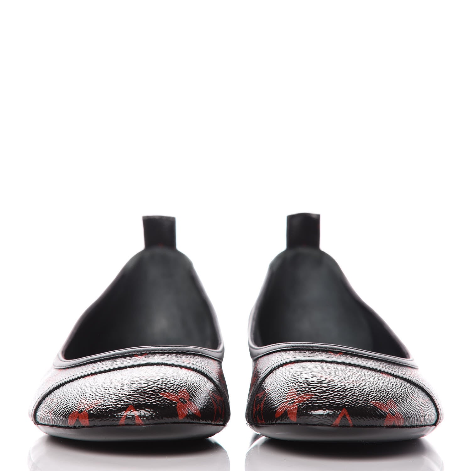 Louis Vuitton Monogram Infrarouge New Revival Ballerina Flats 42 Black 2 of 9