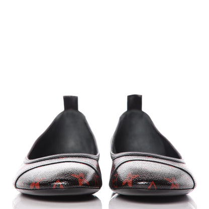 Louis Vuitton Monogram Infrarouge New Revival Ballerina Flats 42 Black 2 of 9