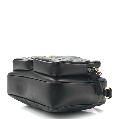 Chanel Calfskin Quilted Small Camera Case Black 9 of 12