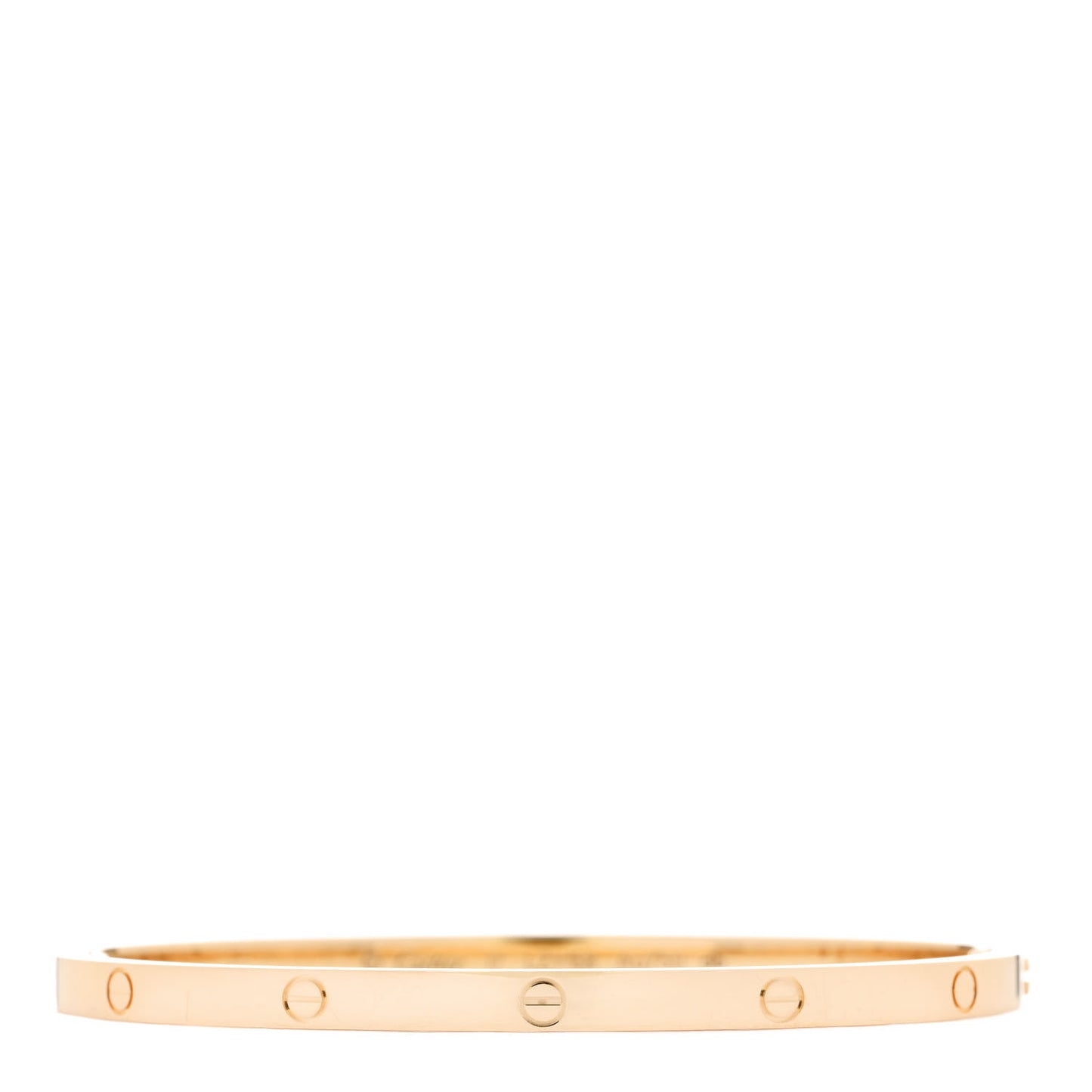 18K Yellow Gold Small LOVE Bracelet 17