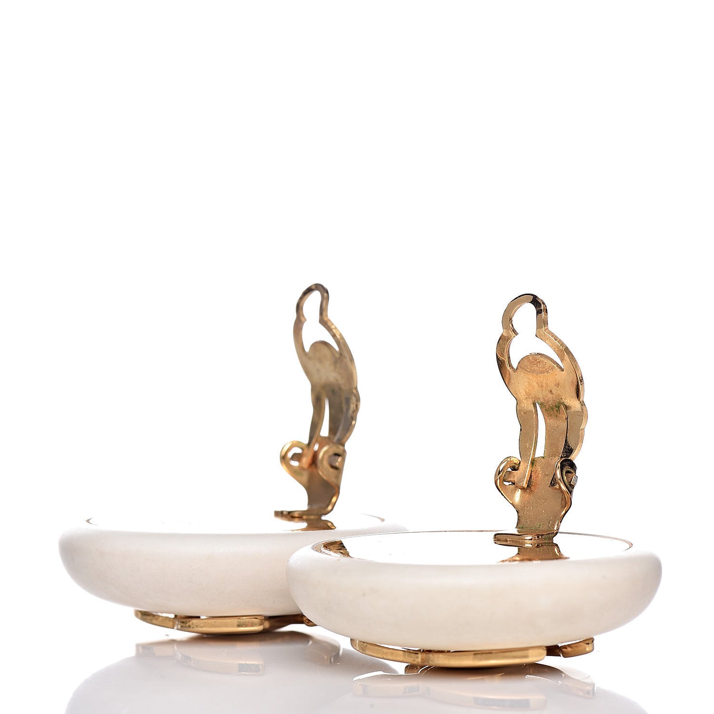 CC Clip On Earrings Gold