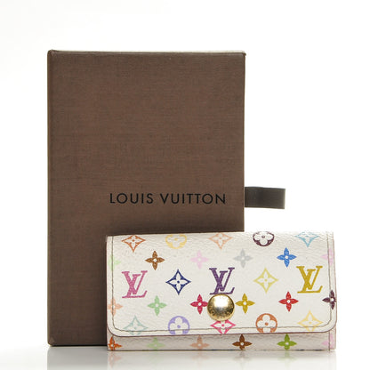 Louis Vuitton Monogram Multicolor Multicles 4 Key Holder White Litchi 8 of 8