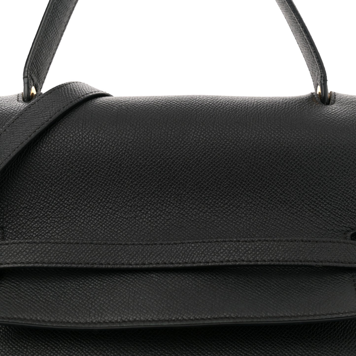 Grained Calfskin Mini Belt Bag Black