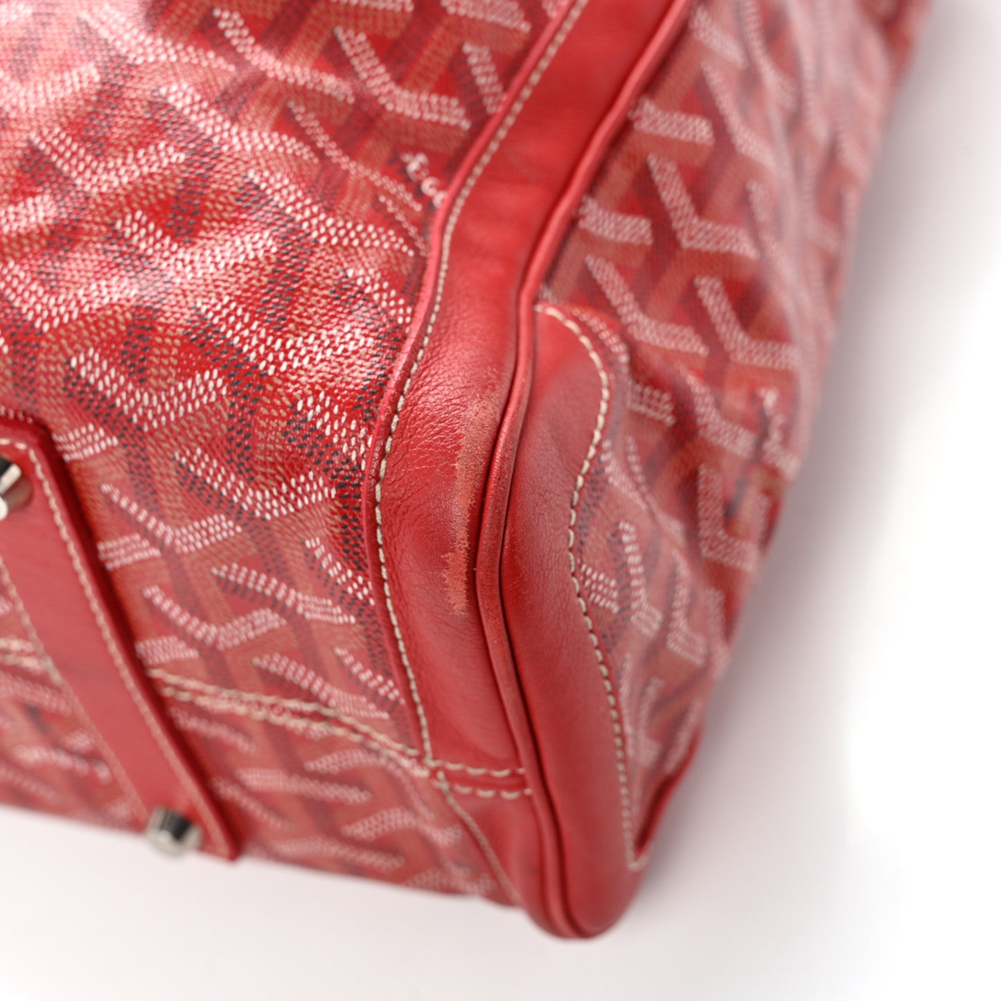 Goyardine Voltaire Tote Red