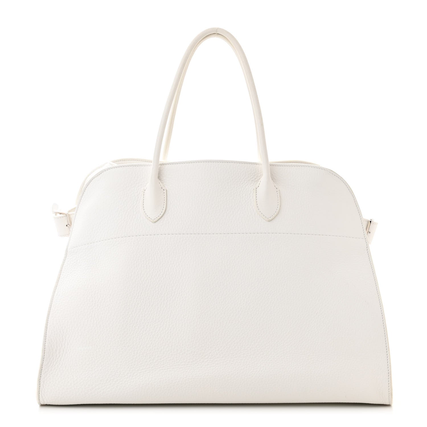 The Row Grained Calfskin Soft Margaux 17 White 1 of 13