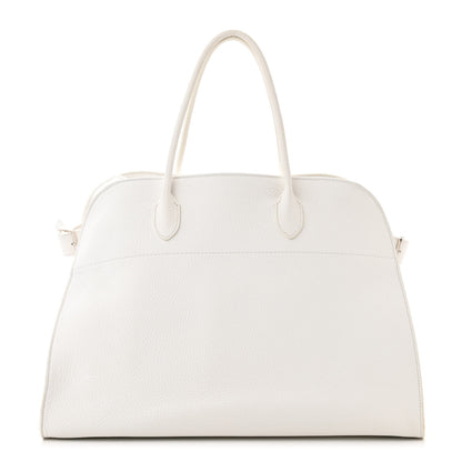 The Row Grained Calfskin Soft Margaux 17 White 1 of 13