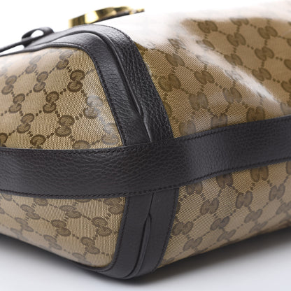 Gucci Crystal Monogram Medium GG Running Hobo Dark Brown 8 of 9