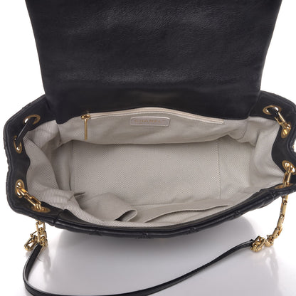 Chanel Calfskin Quilted Retro Chain Flap Black 5 of 9