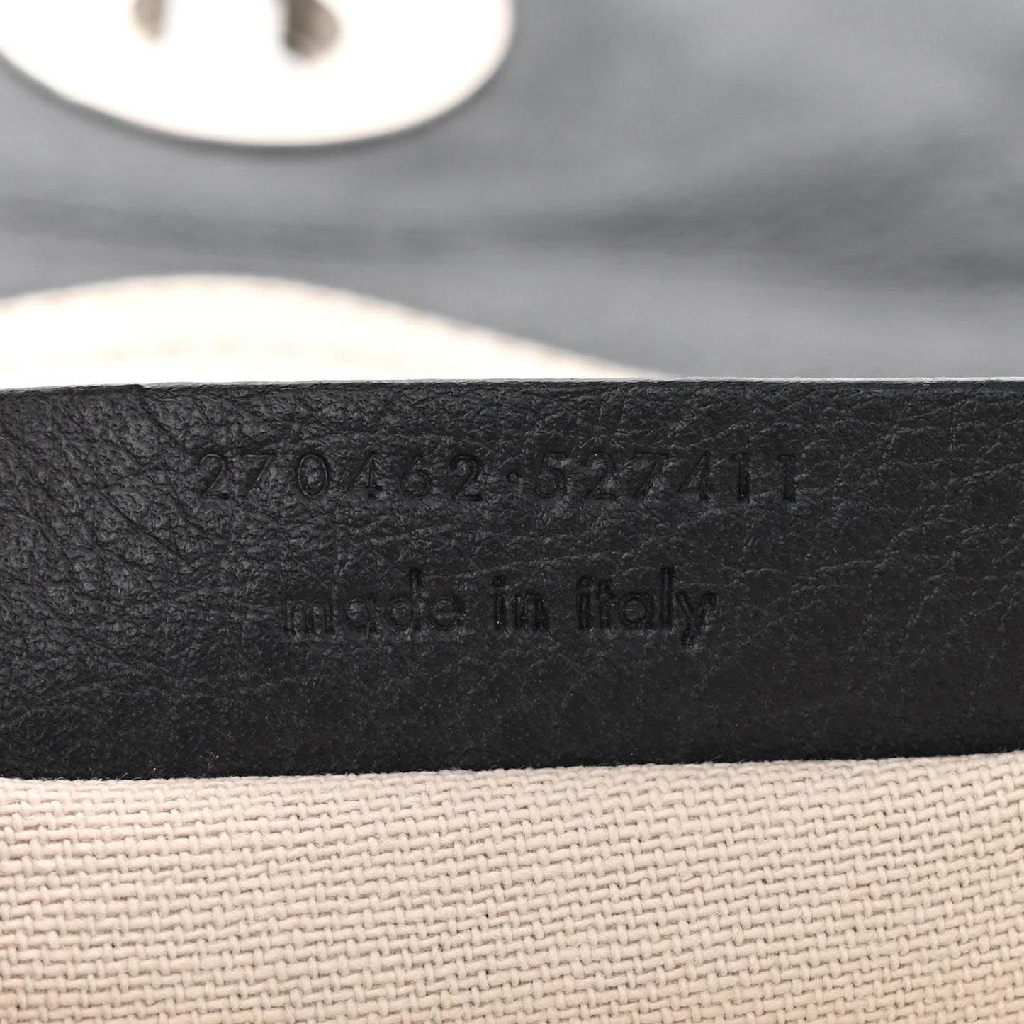 Calfskin Canvas Large Muse Two Grey