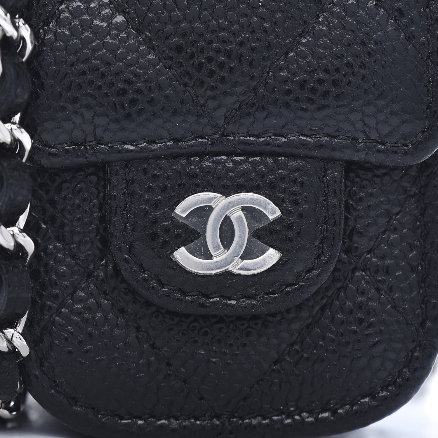 Chanel Caviar Quilted Airpods Case Black 11 of 12