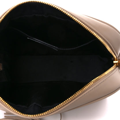 Saint Laurent Calfskin Matelasse Monogram Lou Camera Bag Dark Beige 7 of 13