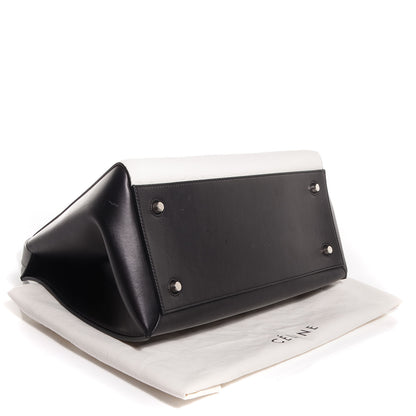 Celine Textured Calfskin Large Edge Shoulder Bag Black 4 of 9