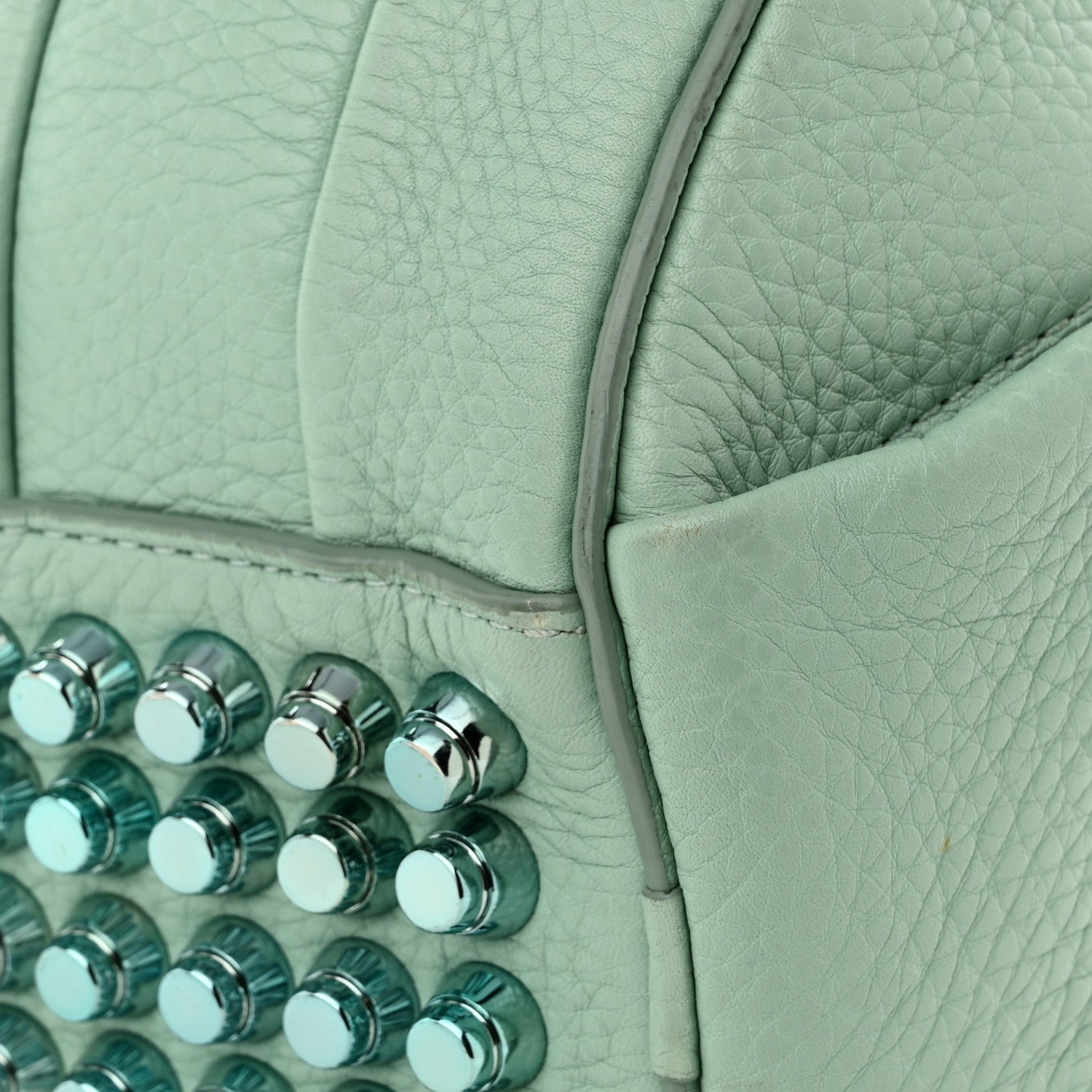Alexander Wang Pebbled Lambskin Mini Rockie Peppermint Silver Hardware 12 of 13